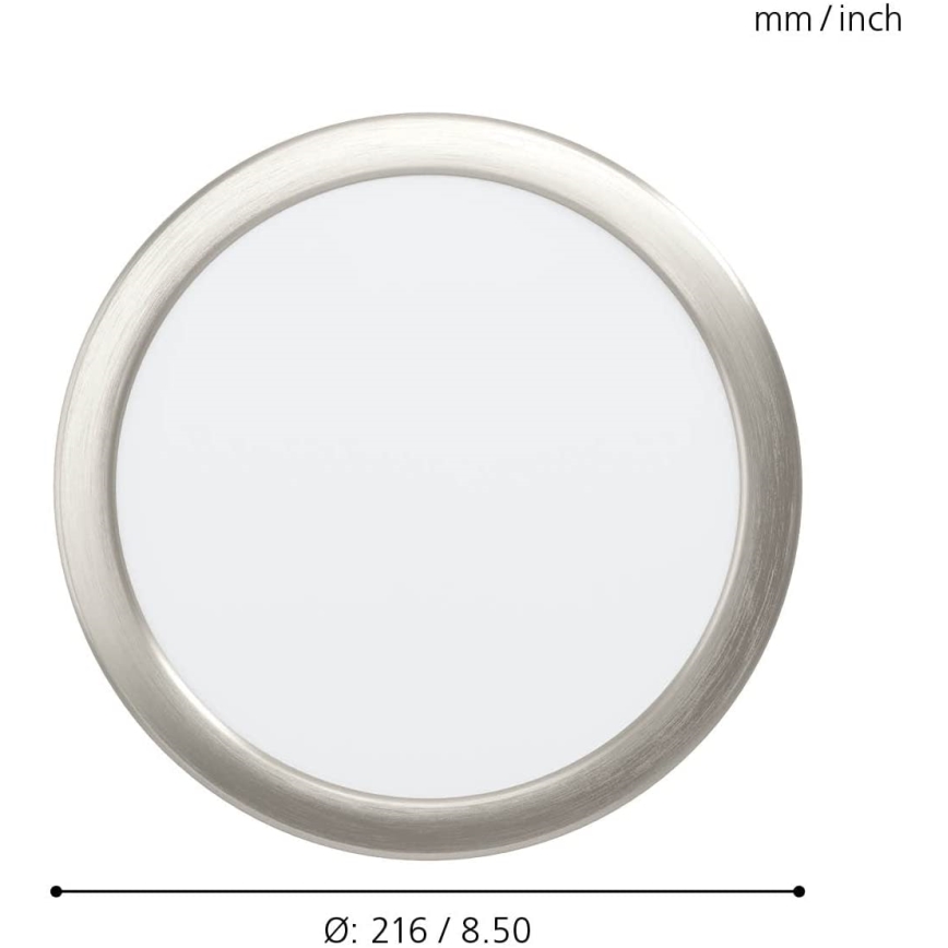 Eglo - LED prigušiva ugradna stropna kupatilska svetiljka LED/16,5W/230V IP44 ZigBee prečnik 21,6 cm