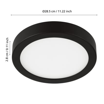 Eglo - LED prigušiva kupatilska svetiljka LED/19,5W/230V IP44 ZigBee, prečnika 28,5 cm