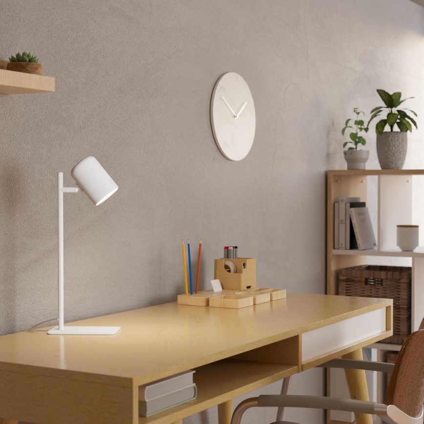 Eglo - LED Stona lampa 1xGU10/4,5W/230V bela
