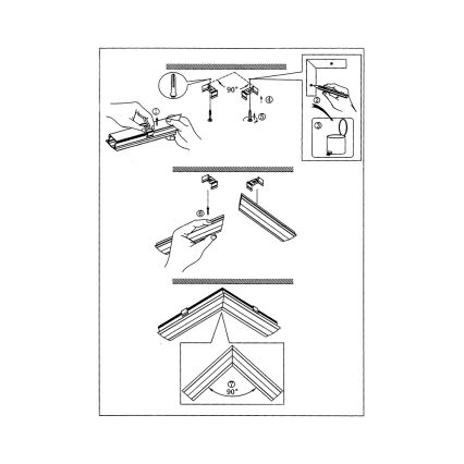 Eglo - Ugaoni profil za LED trake 17x20x110 mm
