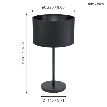 Eglo - Stona lampa 1xE27/40W/230V