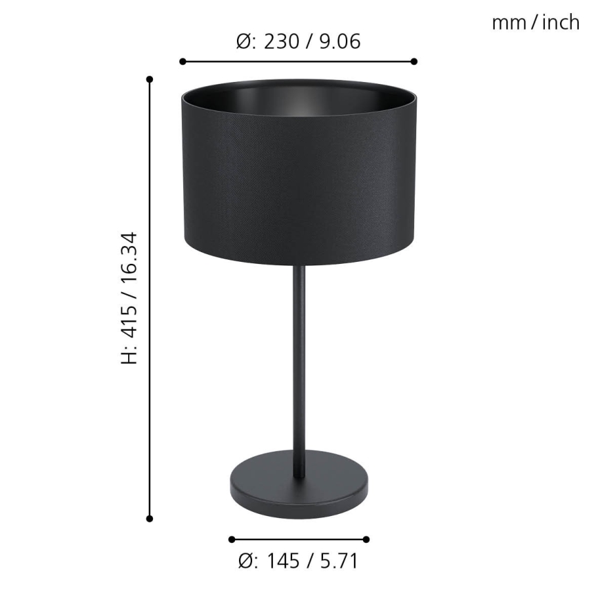 Eglo - Stona lampa 1xE27/40W/230V