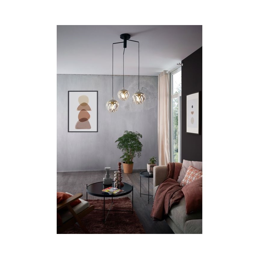 Eglo - Luster na sajli 3xE27/60W/230V
