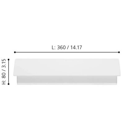 Eglo - LED Zidna lampa LED/12W/230V