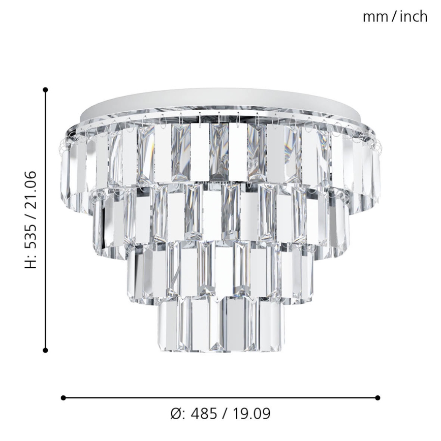 Eglo - Luster na lancu 7xE14/40W/230V
