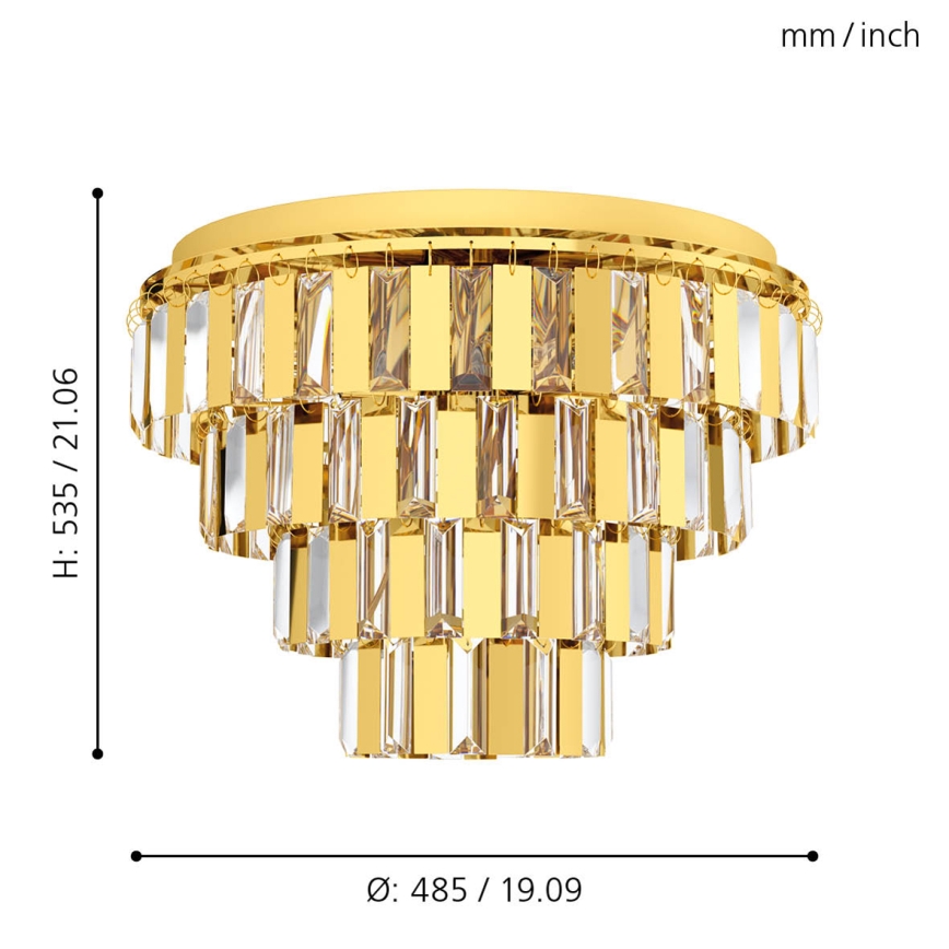 Eglo - Luster na lancu 7xE14/40W/230V
