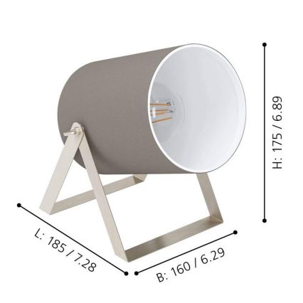 Eglo - Stona lampa 1xE27/25W/230V