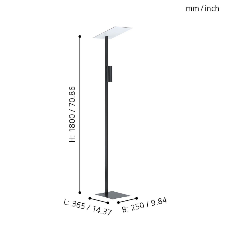 Eglo - Podna LED lampa 2xGU10/5W/230V