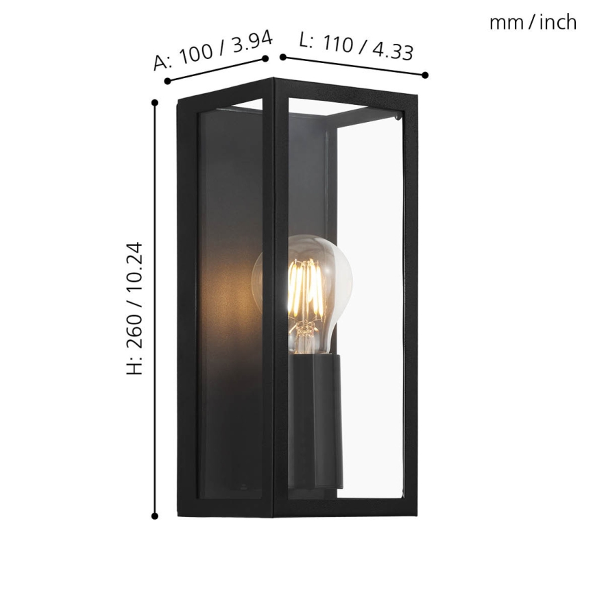 Eglo - Zidna lampa za kupatilo 1xE27/60W/230V