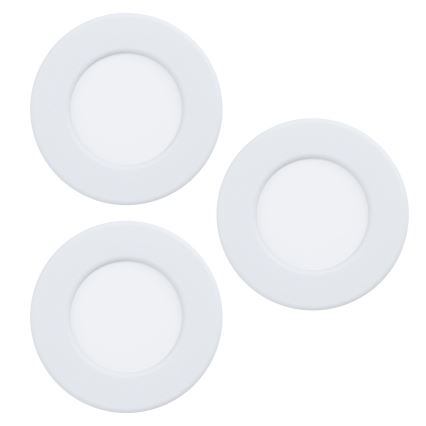 Eglo - Set 3x LED Ugradbena lampa FUEVA 5 1xLED/2,7W/230V