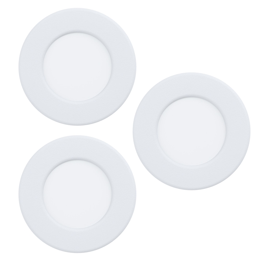 Eglo - Set 3x LED Ugradbena lampa FUEVA 5 1xLED/2,7W/230V