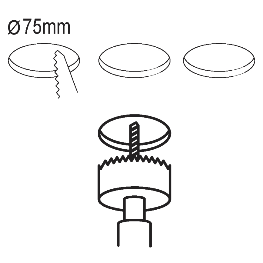 Eglo - Set 3x LED Ugradbena lampa FUEVA 5 1xLED/2,7W/230V