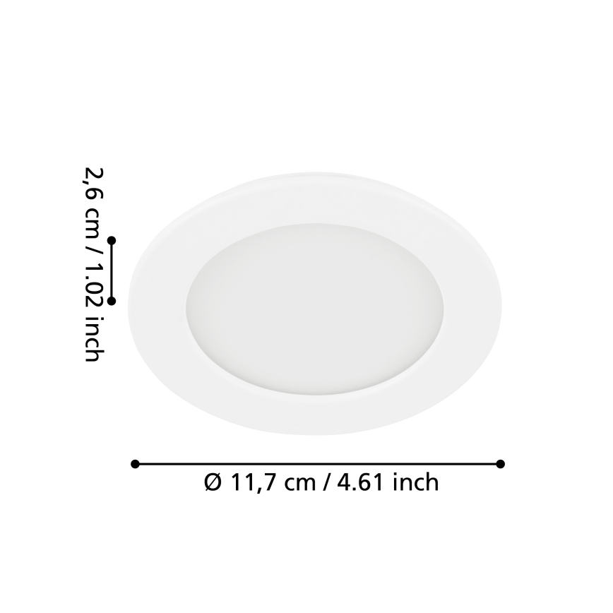 Eglo - LED Ugradbena lampa LED/5,5W/230V