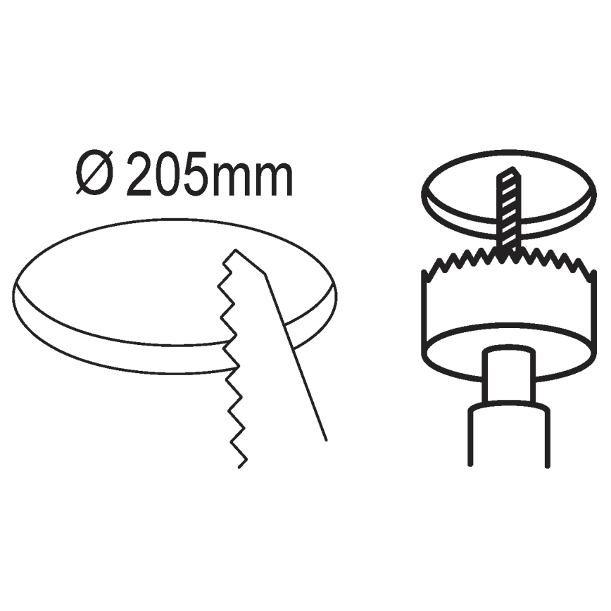 Eglo - LED Ugradbena lampa LED/16,5W/230V