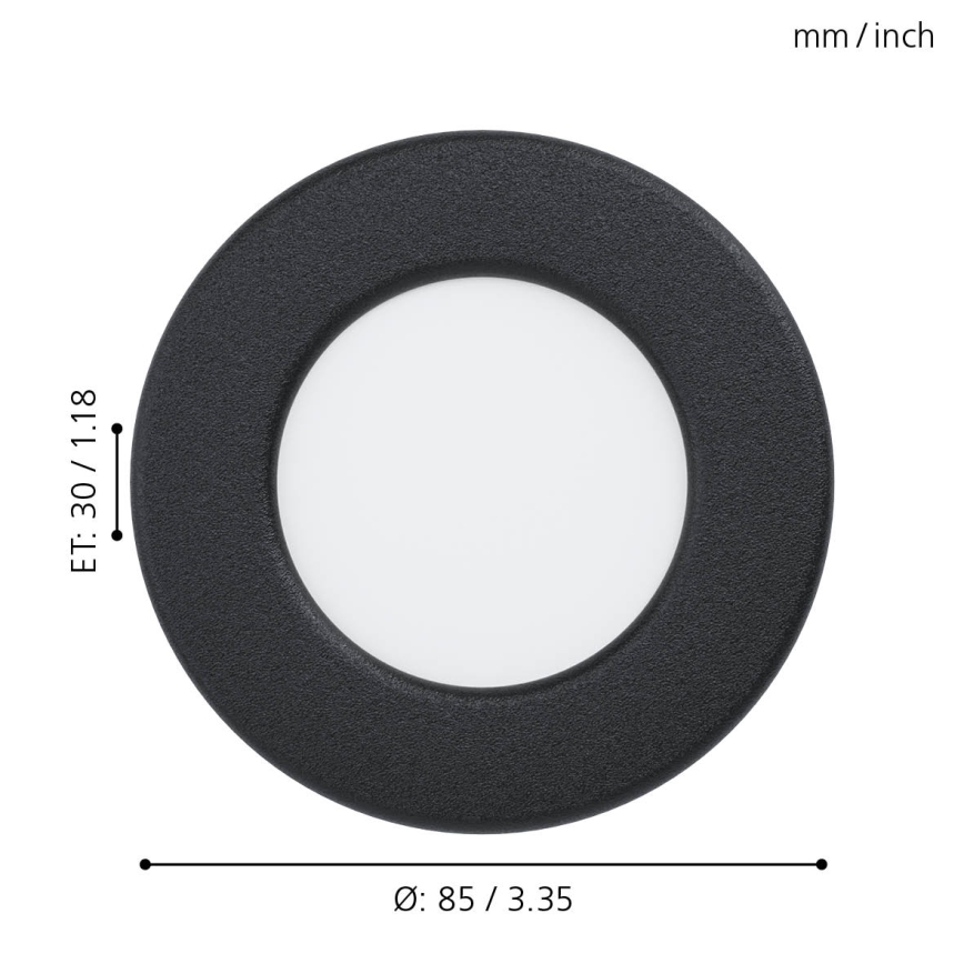 Eglo - LED Ugradbena lampa za kupatilo LED/2,7W/230V IP44