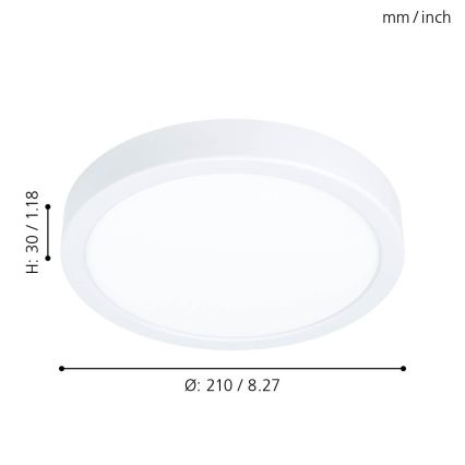 Eglo - LED Plafonjera LED/16,5W/230V