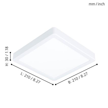 Eglo - LED Plafonjera LED/16,5W/230V