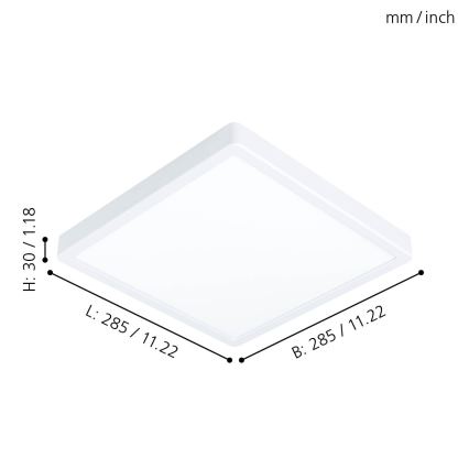 Eglo - LED Plafonjera LED/20W/230V