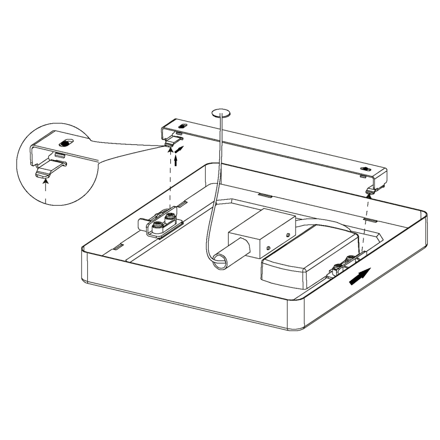 Eglo - LED plafonjera LED/20W/230V 28,5x28,5 cm