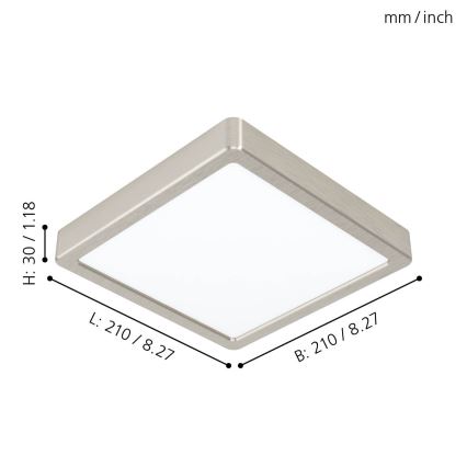 Eglo - LED Plafonjera LED/16,5W/230V