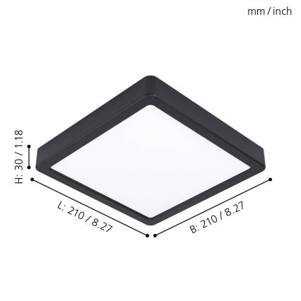Eglo - LED Plafonjera LED/16,5W/230V