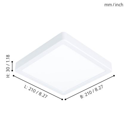 Eglo - LED Plafonjera LED/16,5W/230V