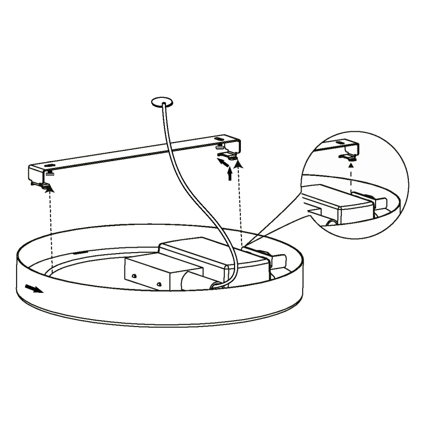 Eglo - LED Prigušiva plafonjera LED/16,5W/230V