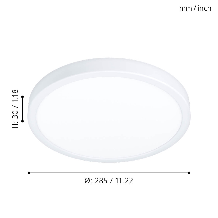 Eglo - LED Plafonjera za kupatilo LED/20W/230V IP44