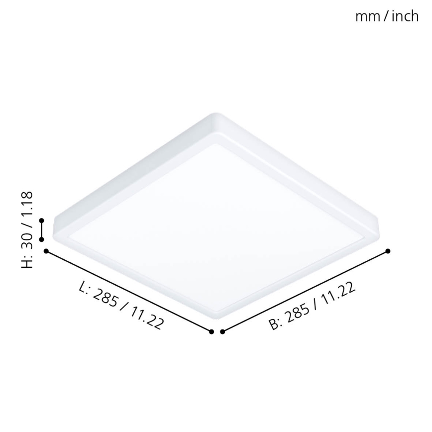Eglo - LED Plafonjera za kupatilo LED/20W/230V IP44