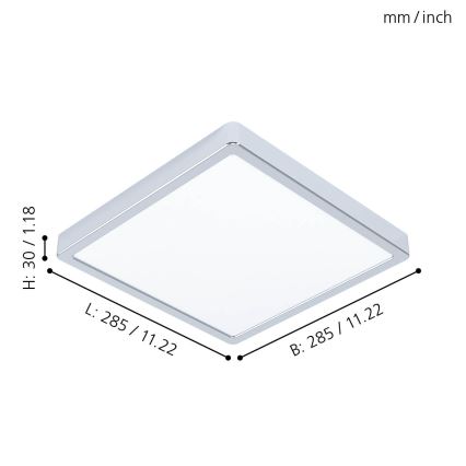 Eglo - LED Plafonjera za kupatilo LED/20W/230V IP44