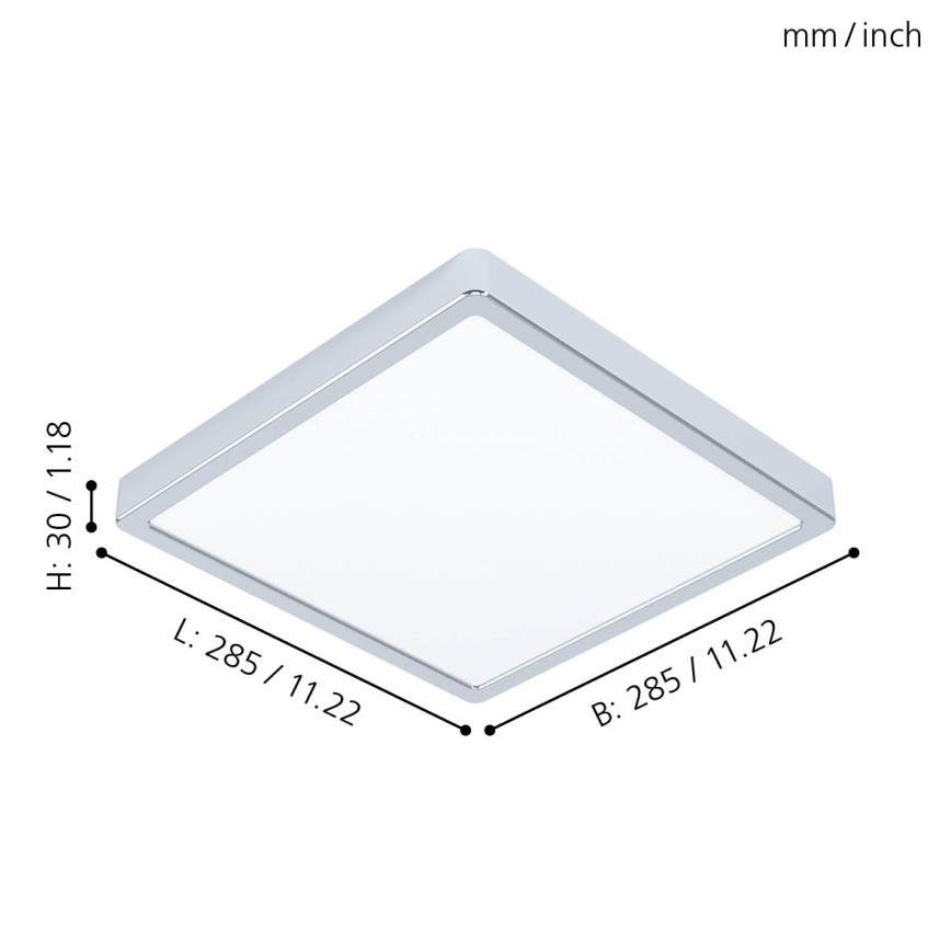 Eglo - LED Plafonjera za kupatilo LED/20W/230V IP44