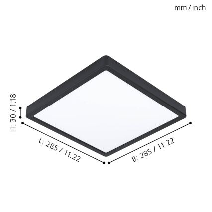 Eglo - LED Plafonjera za kupatilo LED/20W/230V IP44