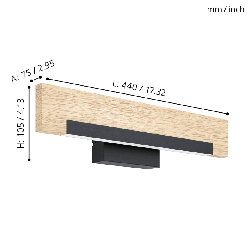 Eglo - LED Zidna lampa LED/9,6W/230V