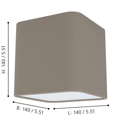Eglo - Plafonsko svetlo 1xE27/28W/230V