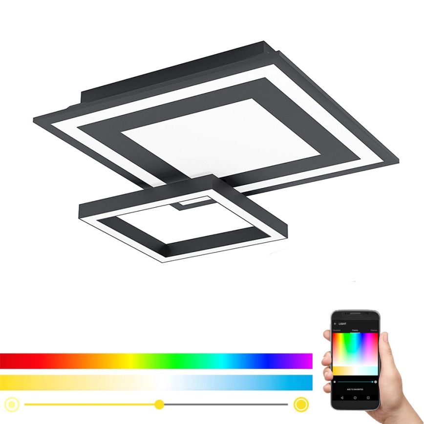 Eglo - LED RGB Prigušiva stropna svjetiljka SAVATAEILA-C LED/20W/230V