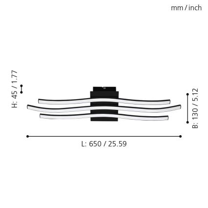Eglo - LED Plafonjera LED/21W/230V