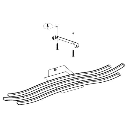 Eglo - LED Plafonjera LED/21W/230V
