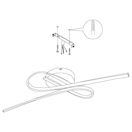 Eglo - LED Plafonjera LED/21W/230V