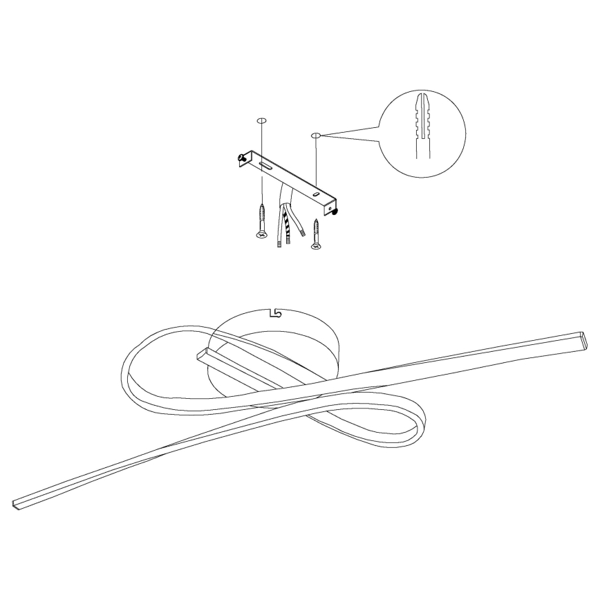 Eglo - LED Plafonjera LED/21W/230V