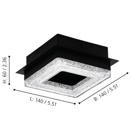 Eglo - LED Plafonjera 4xLED/4W/230V