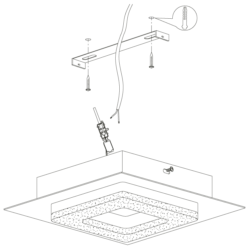 Eglo - LED Plafonjera 4xLED/4W/230V