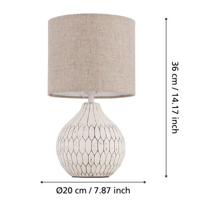 Eglo - Stona lampa 1xE27/40W/230V
