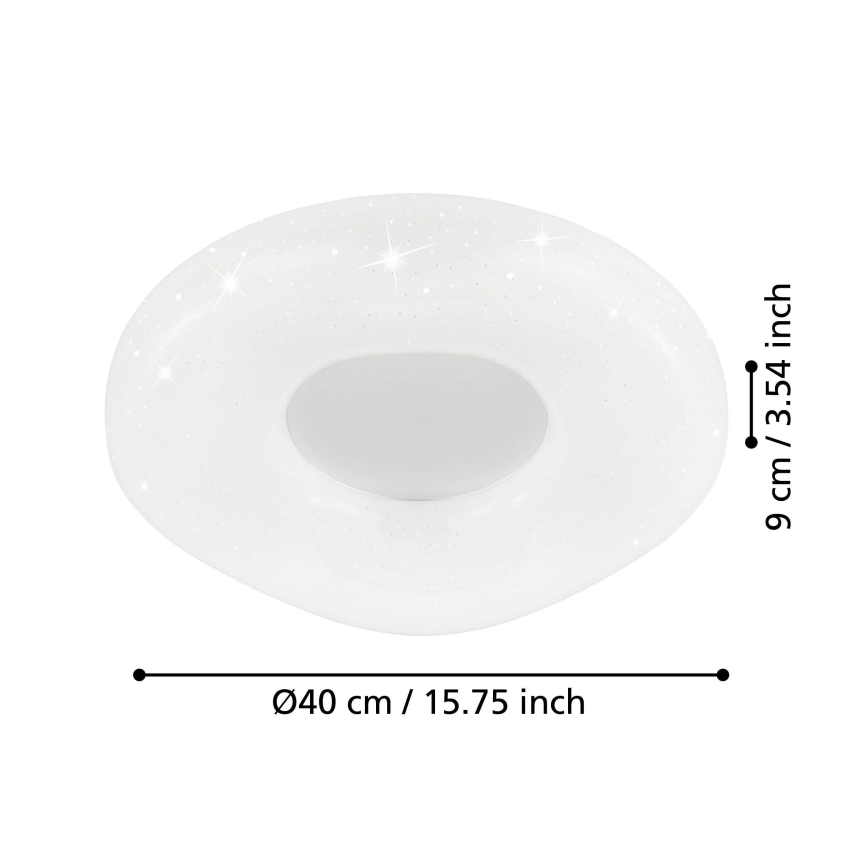 Eglo - LED Prigušiva plafonjera LED/18W/230V + Daljinski upravljač
