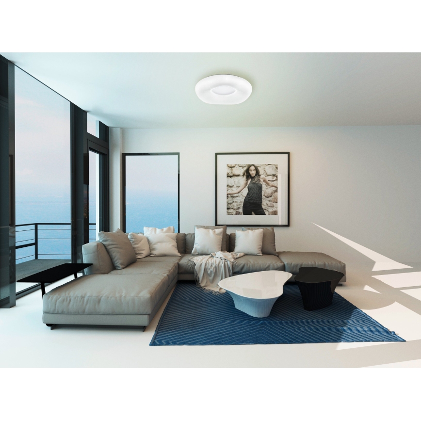 Eglo - LED prigušiva plafonska svetiljka LED/18W/230V + daljinski upravljač