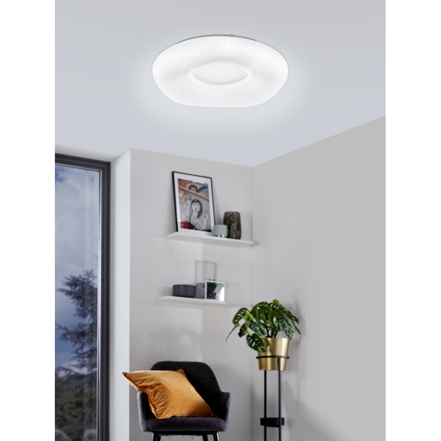 Eglo - LED prigušiva plafonska svetiljka LED/18W/230V + daljinski upravljač