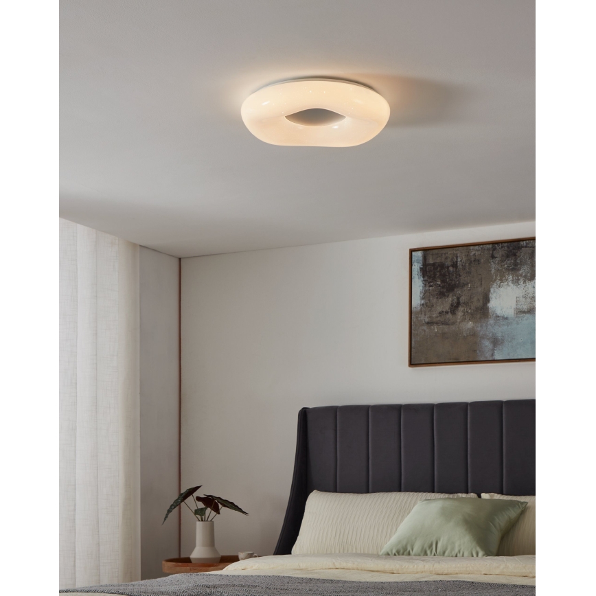 Eglo - LED prigušiva plafonska svetiljka LED/18W/230V + daljinski upravljač