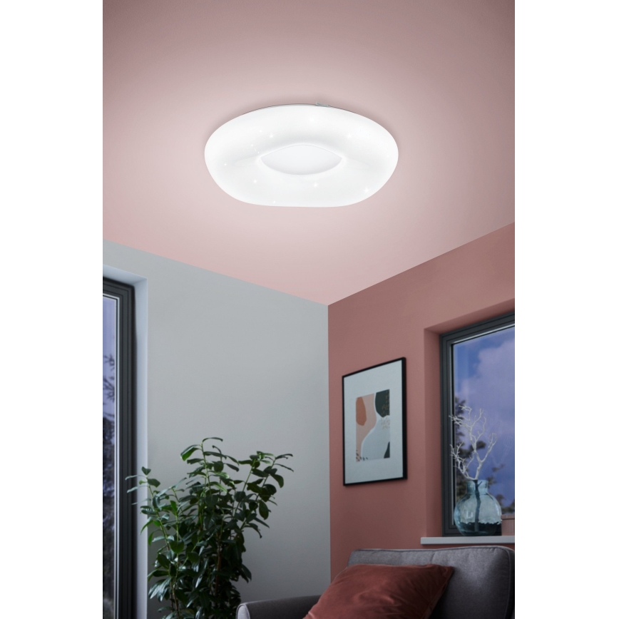 Eglo - LED prigušiva plafonska svetiljka LED/18W/230V + daljinski upravljač