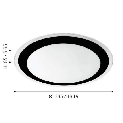 Eglo - LED Plafonjera LED/18W/230V