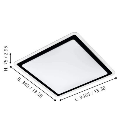 Eglo - LED Plafonjera LED/24W/230V