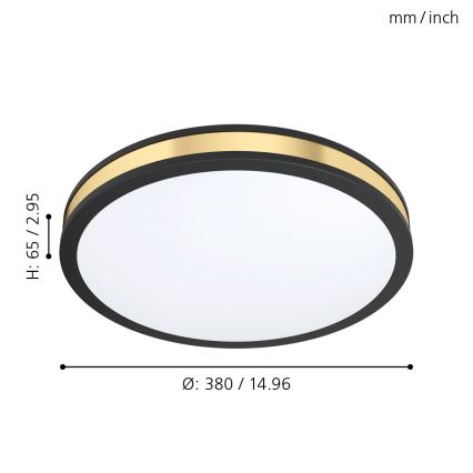 Eglo - LED Plafonjera LED/24W/230V